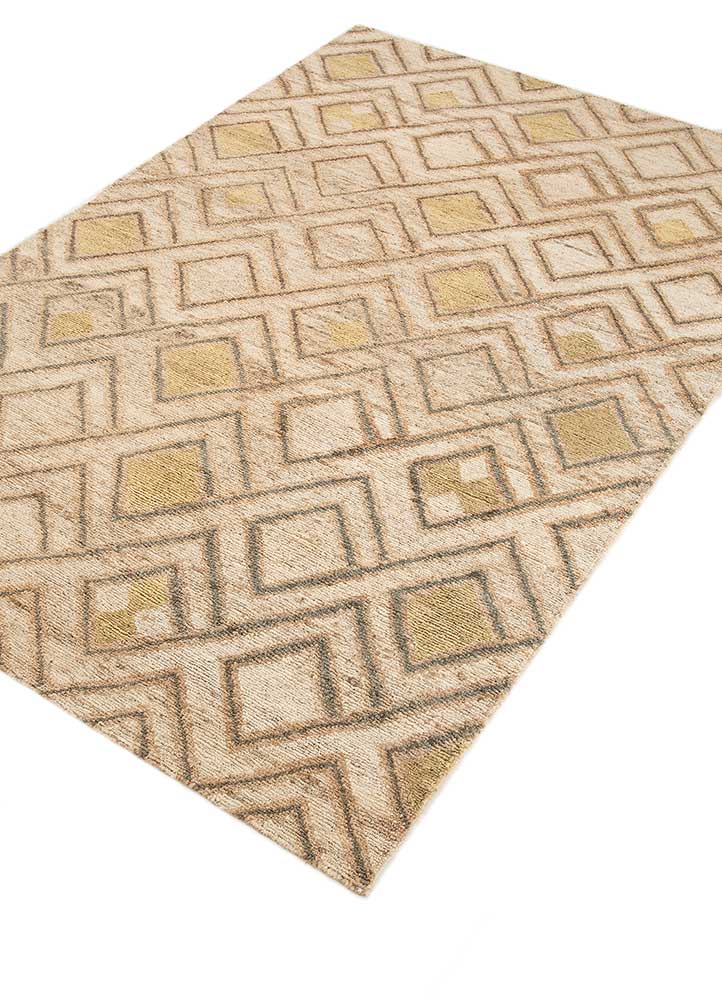 aprezo ivory jute and hemp Hand Knotted Rug - FloorShot