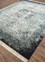 far east blue wool and silk Hand Knotted Rug - FloorShot far east blue wool and silk Hand Knotted Rug - FloorShot