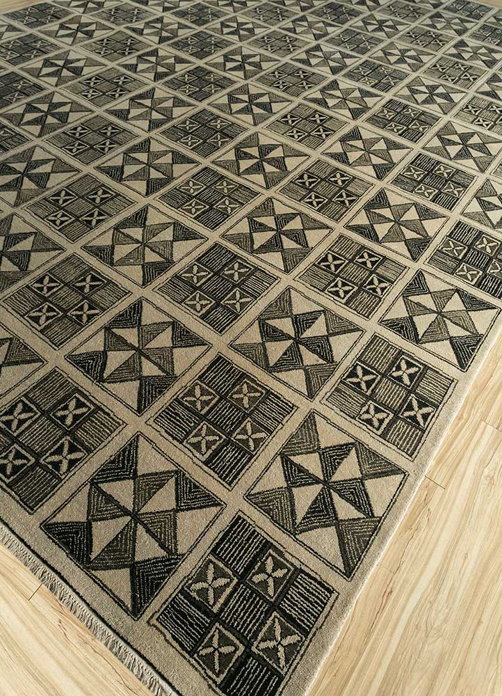 clan ivory wool Hand Knotted Rug - FloorShot