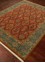 gulnar red and orange wool Hand Knotted Rug - FloorShot gulnar red and orange wool Hand Knotted Rug - FloorShot