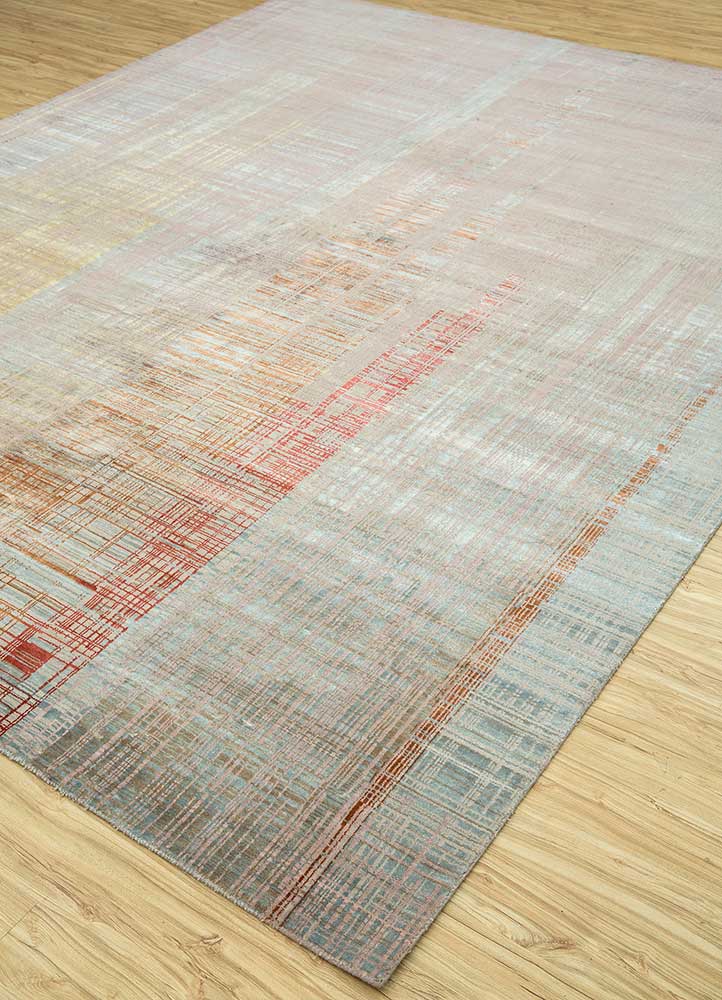 unstring by kavi multi wool and bamboo silk Hand Knotted Rug - FloorShot