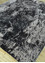 unstring by kavi grey and black wool and bamboo silk Hand Knotted Rug - FloorShot unstring by kavi grey and black wool and bamboo silk Hand Knotted Rug - FloorShot