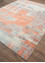 unstring by kavi red and orange wool and bamboo silk Hand Knotted Rug - FloorShot unstring by kavi red and orange wool and bamboo silk Hand Knotted Rug - FloorShot