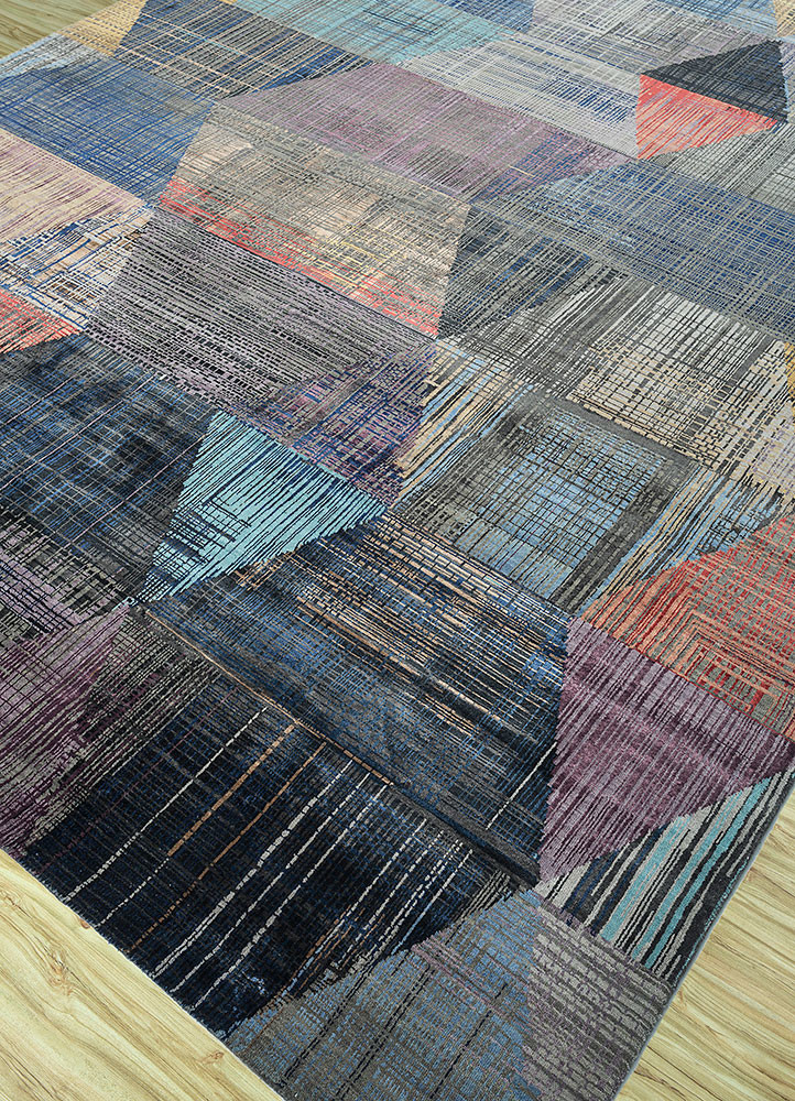 unstring by kavi multi wool and bamboo silk Hand Knotted Rug - FloorShot unstring by kavi multi wool and bamboo silk Hand Knotted Rug - FloorShot