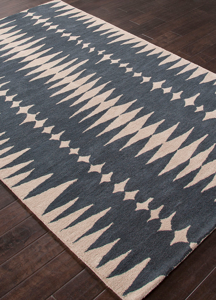 modo blue wool Hand Tufted Rug - FloorShot