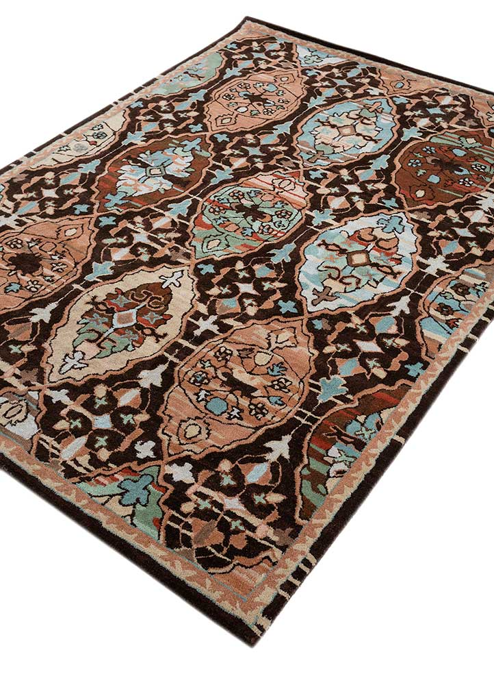 mythos gold wool Hand Tufted Rug - FloorShot