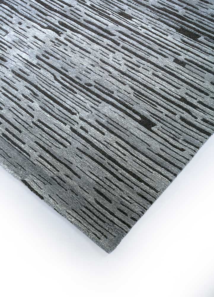 genesis grey and black wool Hand Tufted Rug - FloorShot