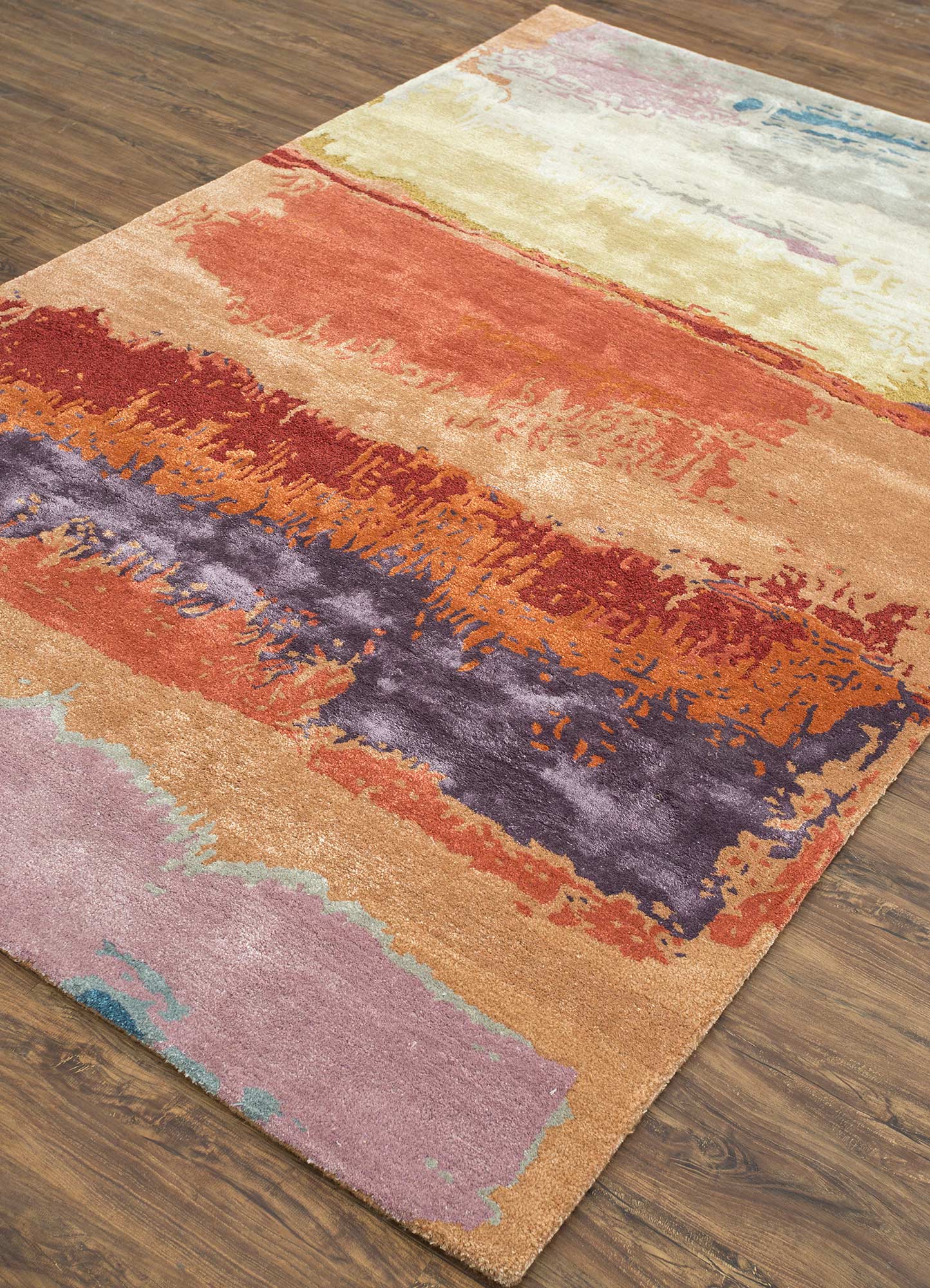 genesis multi wool and viscose Hand Tufted Rug - FloorShot