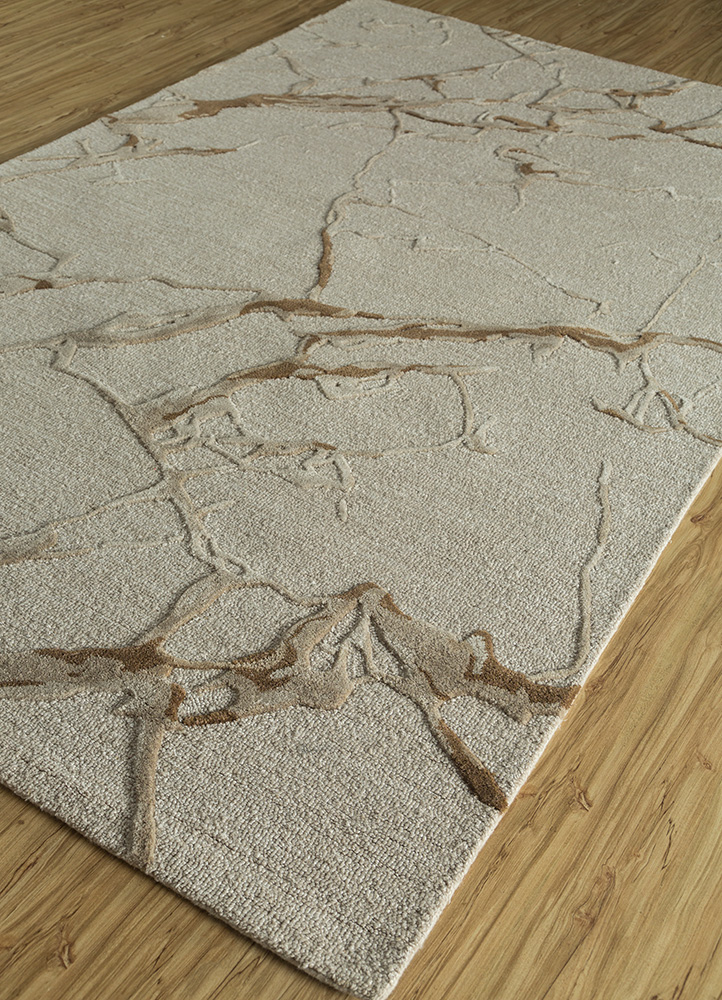 genesis ivory wool and viscose Hand Tufted Rug - FloorShot