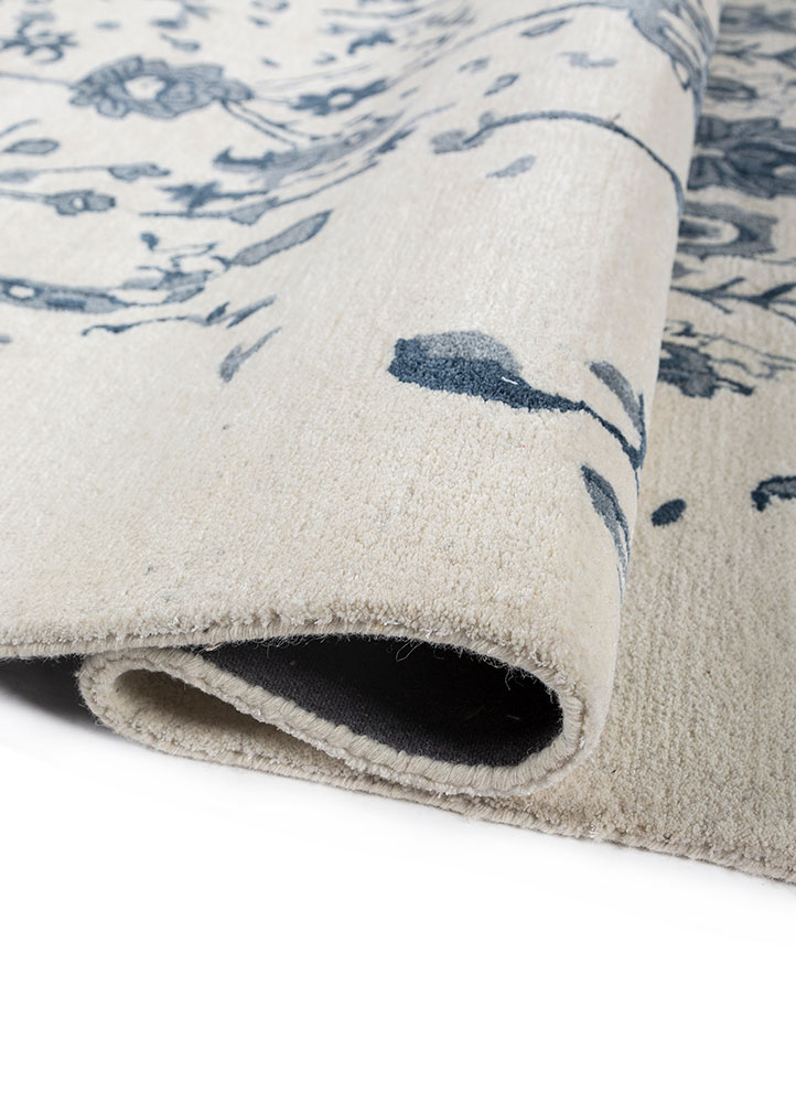imara ivory wool and viscose Hand Tufted Rug - FloorShot