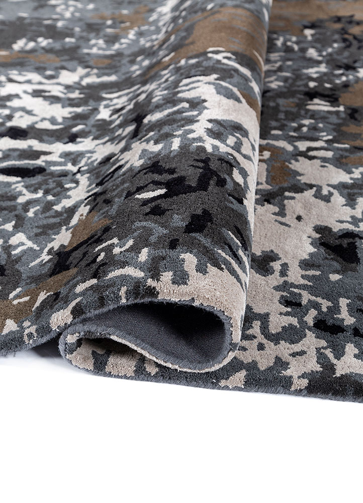 genesis blue wool and viscose Hand Tufted Rug - FloorShot