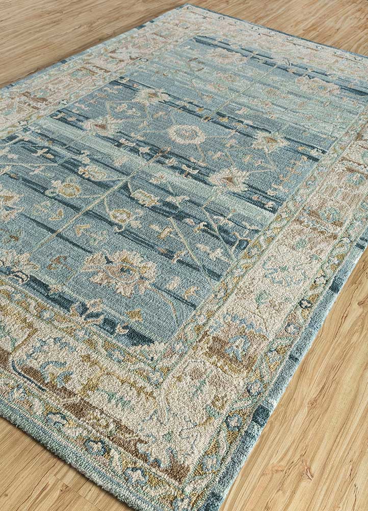 mythos blue wool Hand Tufted Rug - FloorShot mythos blue wool Hand Tufted Rug - FloorShot