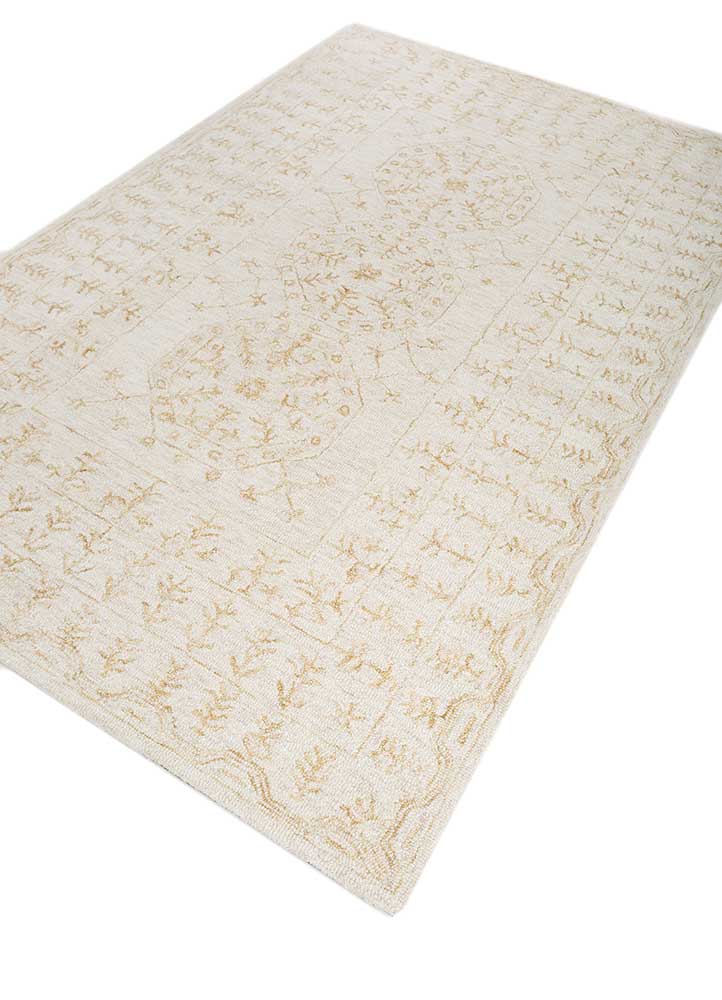 imara ivory wool Hand Tufted Rug - FloorShot