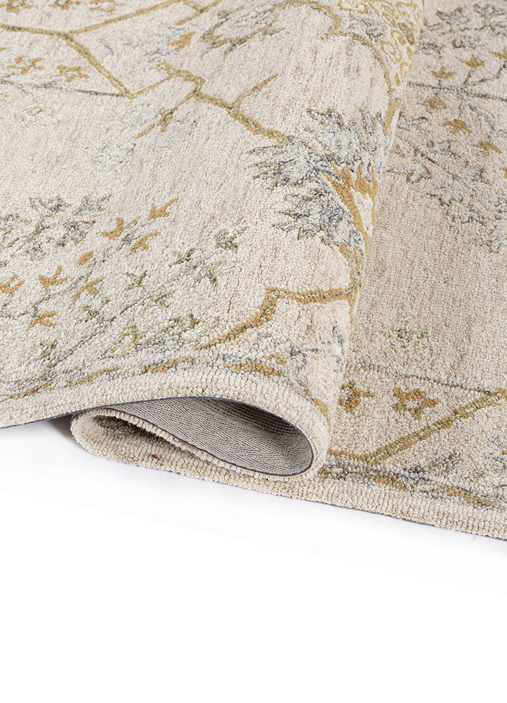 kasbah ivory wool Hand Tufted Rug - FloorShot