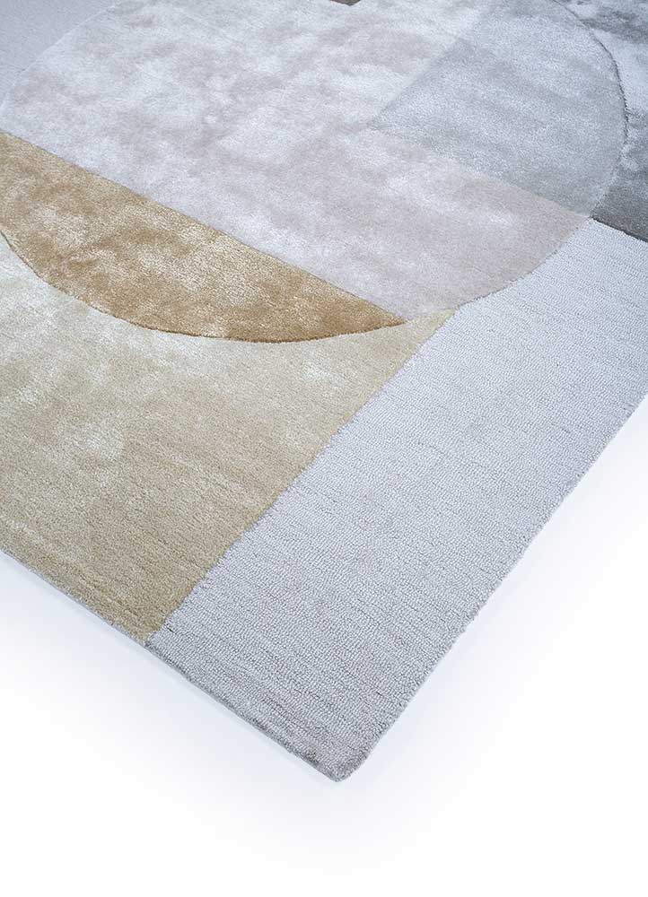 caliedo ivory wool and viscose Hand Tufted Rug - FloorShot