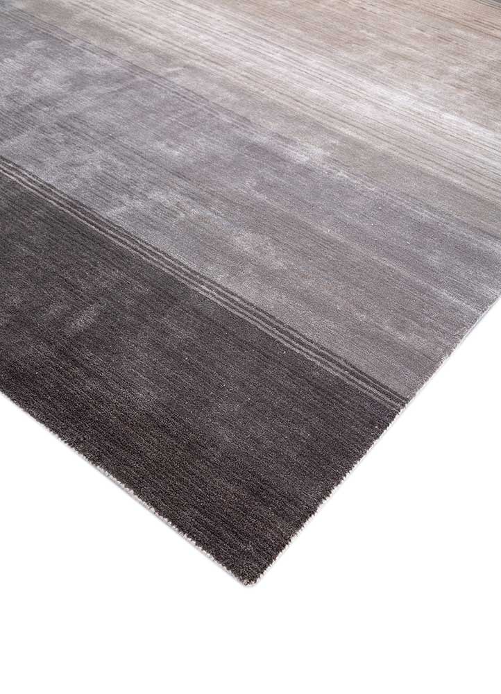 white noise ivory wool and viscose Hand Tufted Rug - FloorShot