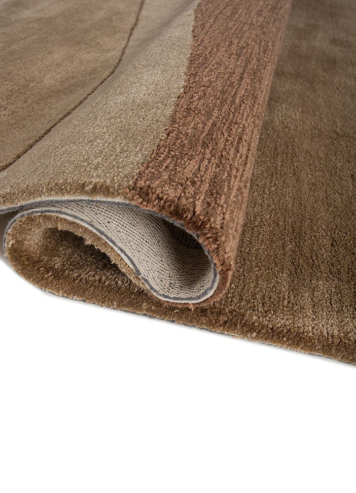 cera beige and brown wool and viscose Hand Tufted Rug - FloorShot cera beige and brown wool and viscose Hand Tufted Rug - FloorShot