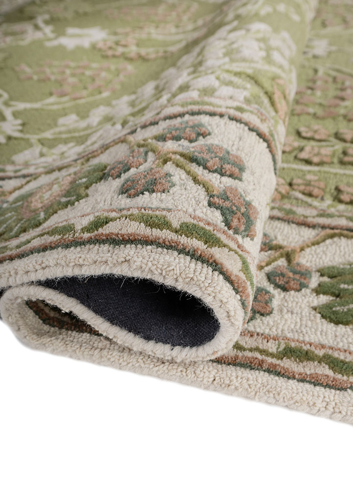 kasbah green wool and viscose Hand Tufted Rug - FloorShot kasbah green wool and viscose Hand Tufted Rug - FloorShot