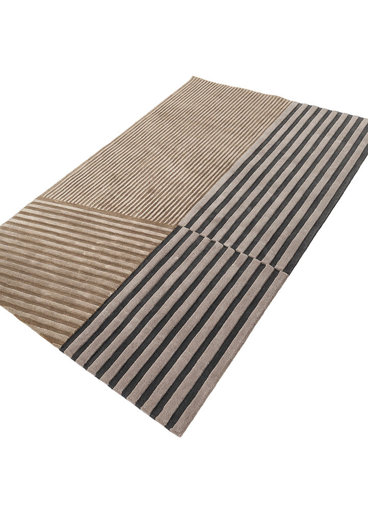 faces grey and black wool and viscose Hand Tufted Rug - FloorShot faces grey and black wool and viscose Hand Tufted Rug - FloorShot