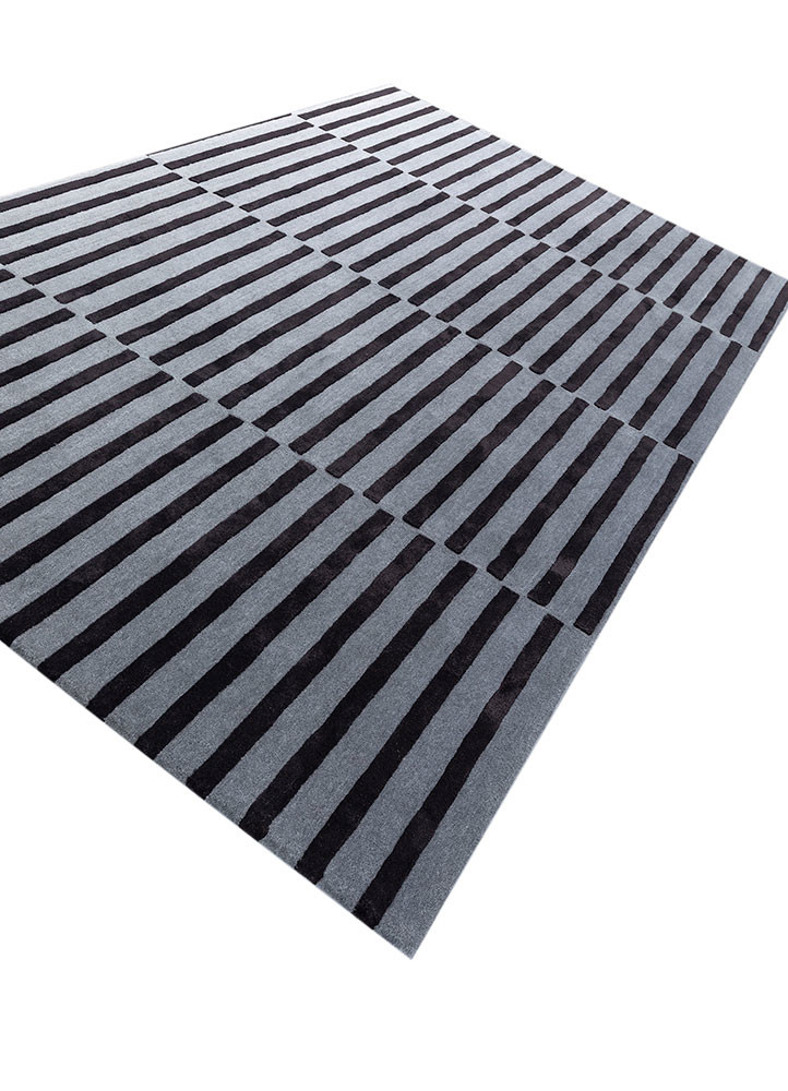 faces grey and black wool and viscose Hand Tufted Rug - FloorShot faces grey and black wool and viscose Hand Tufted Rug - FloorShot