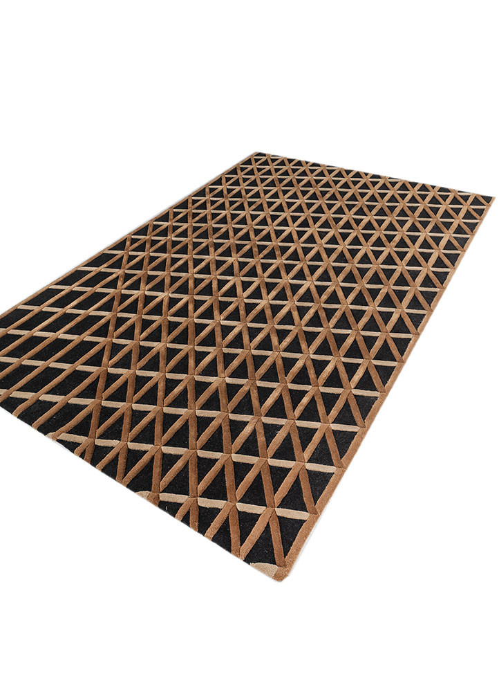 faces grey and black wool and viscose Hand Tufted Rug - FloorShot faces grey and black wool and viscose Hand Tufted Rug - FloorShot