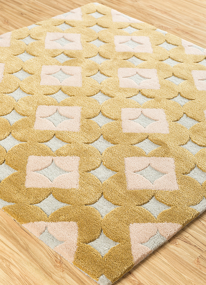 jaipur wunderkammer gold wool and viscose Hand Tufted Rug - FloorShot jaipur wunderkammer gold wool and viscose Hand Tufted Rug - FloorShot