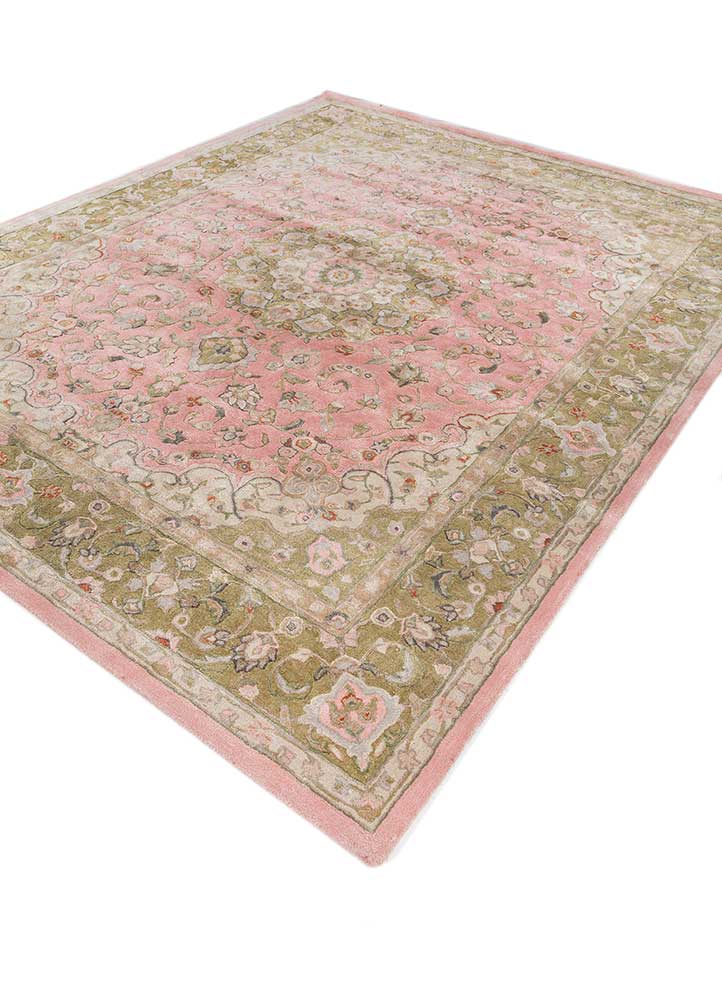 kasbah pink and purple wool and viscose Hand Tufted Rug - FloorShot kasbah pink and purple wool and viscose Hand Tufted Rug - FloorShot