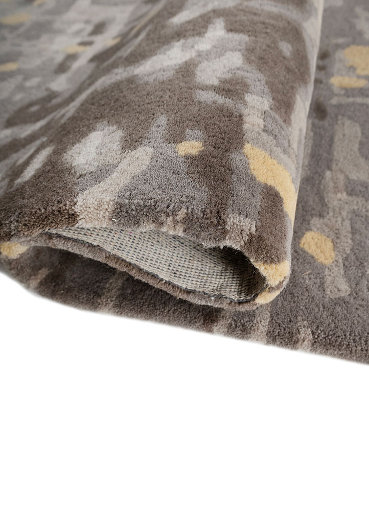 genesis grey and black wool Hand Tufted Rug - FloorShot