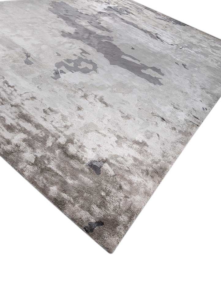 genesis grey and black viscose Hand Tufted Rug - FloorShot genesis grey and black viscose Hand Tufted Rug - FloorShot