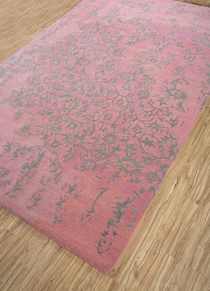 imara pink and purple wool Hand Tufted Rug - FloorShot imara pink and purple wool Hand Tufted Rug - FloorShot