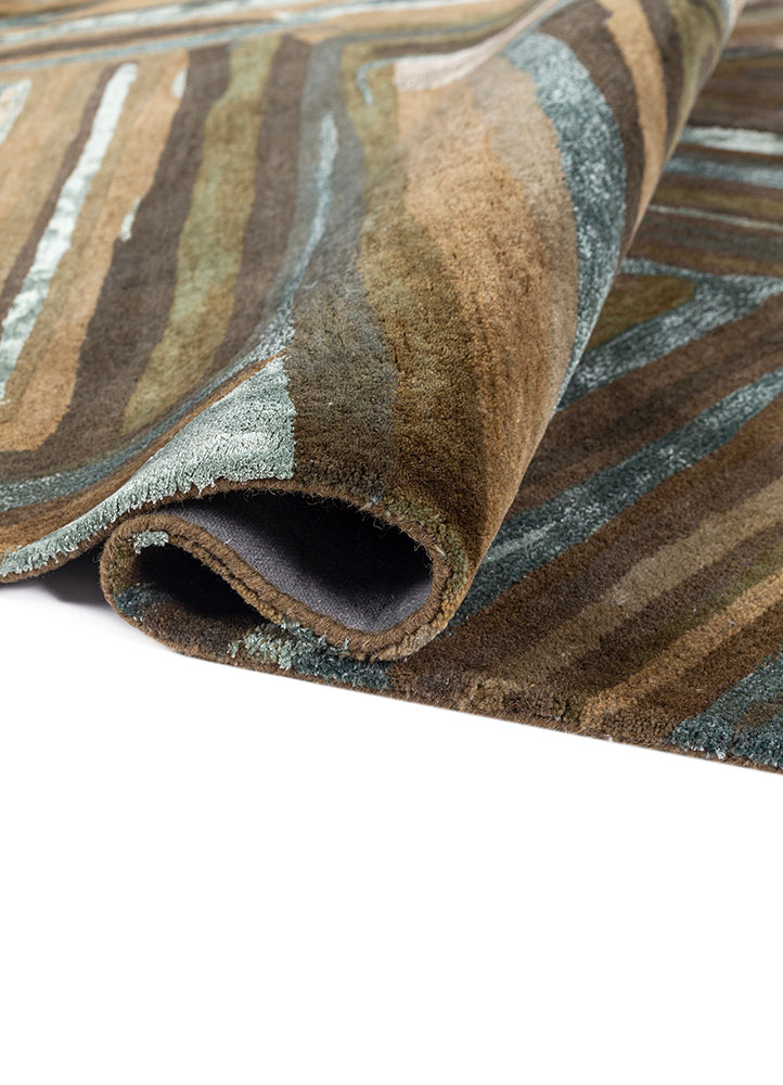 genesis blue wool and viscose Hand Tufted Rug - FloorShot genesis blue wool and viscose Hand Tufted Rug - FloorShot