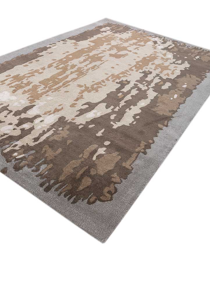 genesis gold wool Hand Tufted Rug - FloorShot