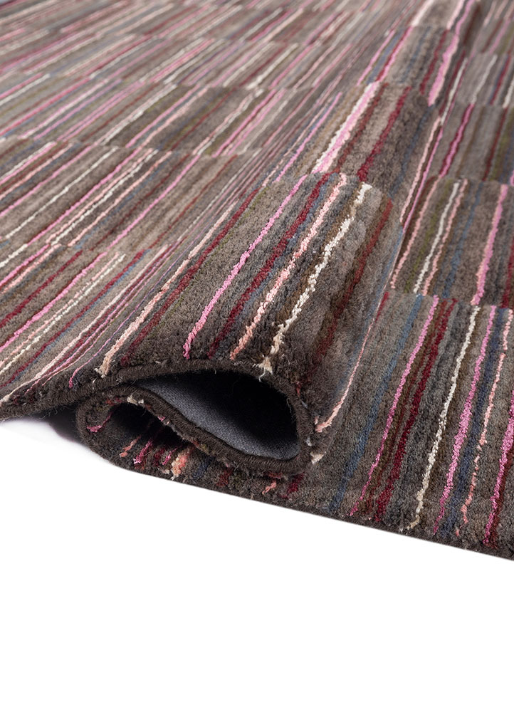 acar grey and black wool and viscose Hand Tufted Rug - FloorShot acar grey and black wool and viscose Hand Tufted Rug - FloorShot