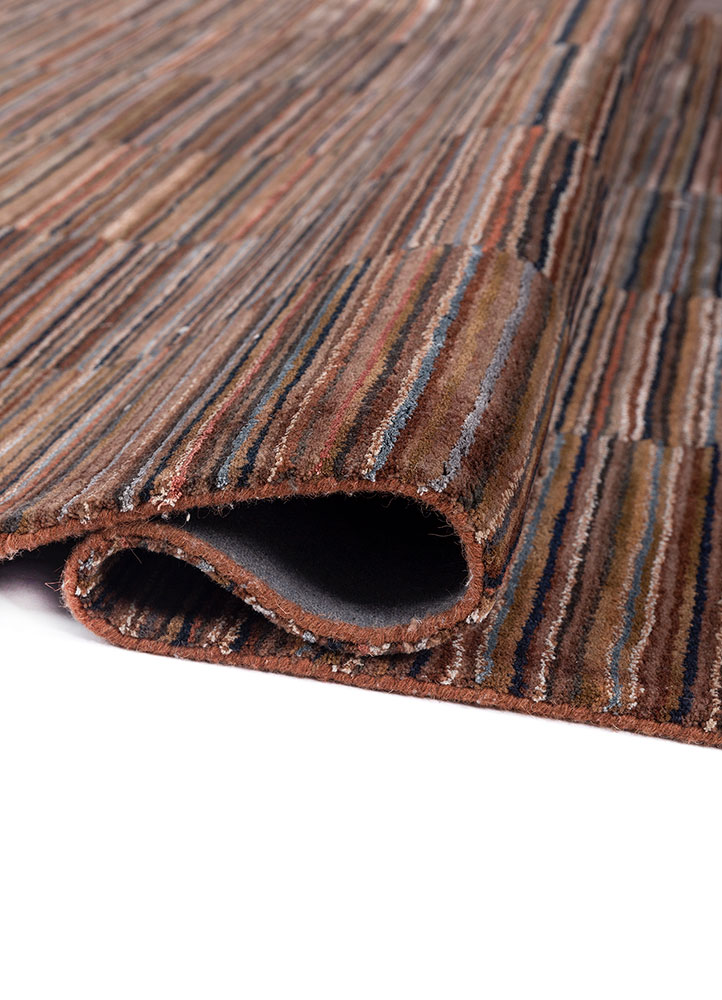 acar red and orange wool and viscose Hand Tufted Rug - FloorShot acar red and orange wool and viscose Hand Tufted Rug - FloorShot