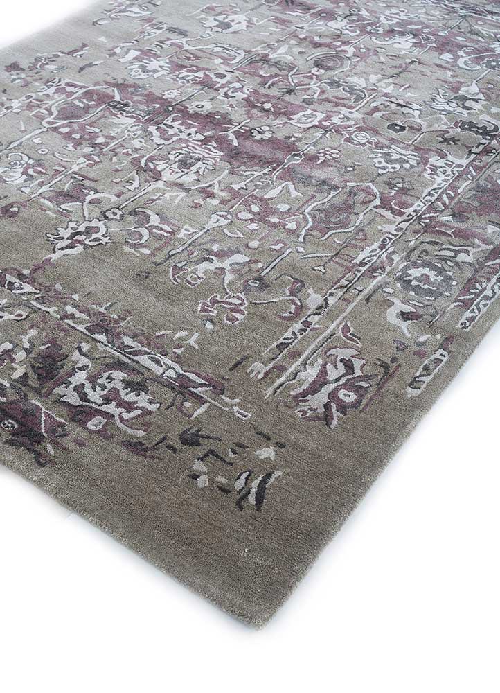 mythos grey and black wool and viscose Hand Tufted Rug - FloorShot mythos grey and black wool and viscose Hand Tufted Rug - FloorShot