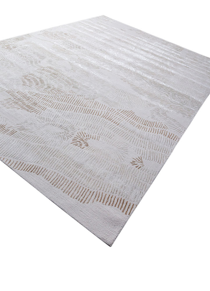 white noise ivory wool and viscose Hand Tufted Rug - FloorShot white noise ivory wool and viscose Hand Tufted Rug - FloorShot