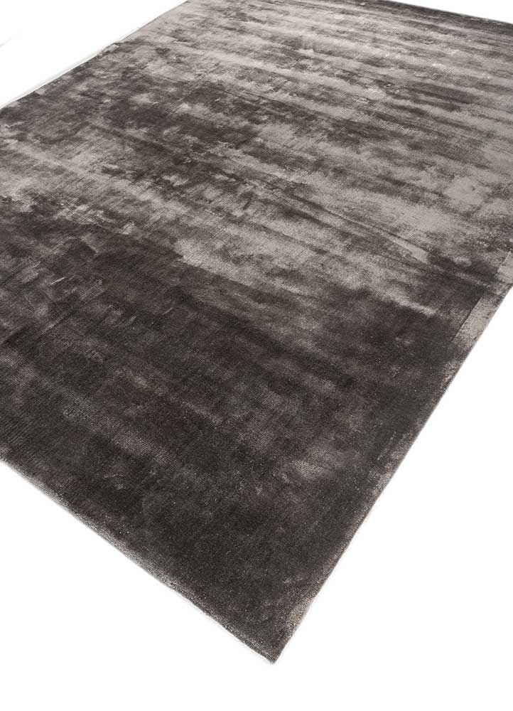 cera grey and black viscose Hand Tufted Rug - FloorShot cera grey and black viscose Hand Tufted Rug - FloorShot