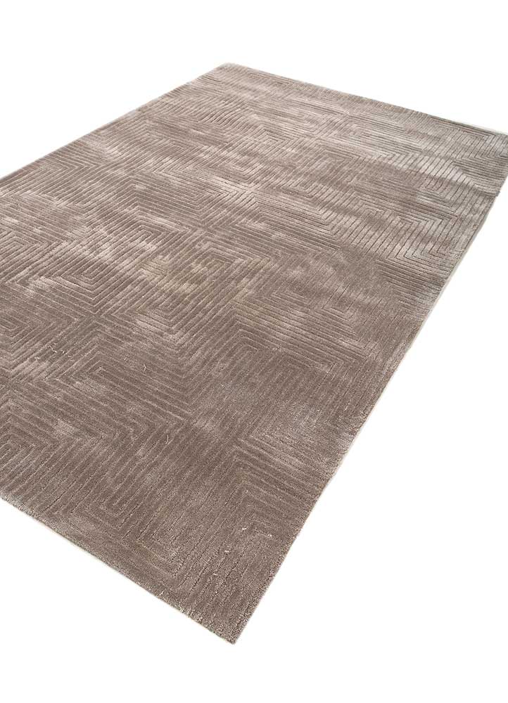 caliedo grey and black viscose Hand Tufted Rug - FloorShot