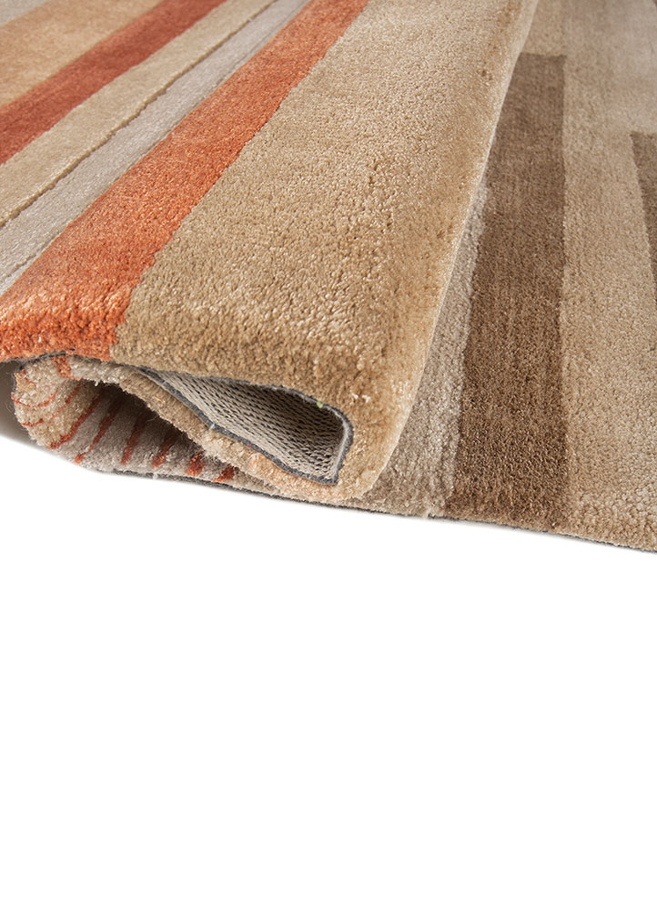 acar ivory wool and viscose Hand Tufted Rug - FloorShot