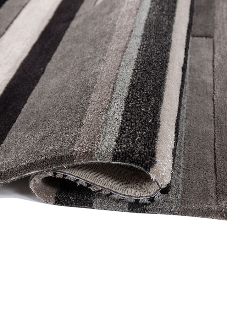 acar ivory wool and viscose Hand Tufted Rug - FloorShot
