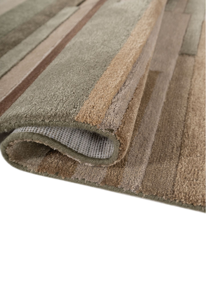 acar green wool and viscose Hand Tufted Rug - FloorShot acar green wool and viscose Hand Tufted Rug - FloorShot