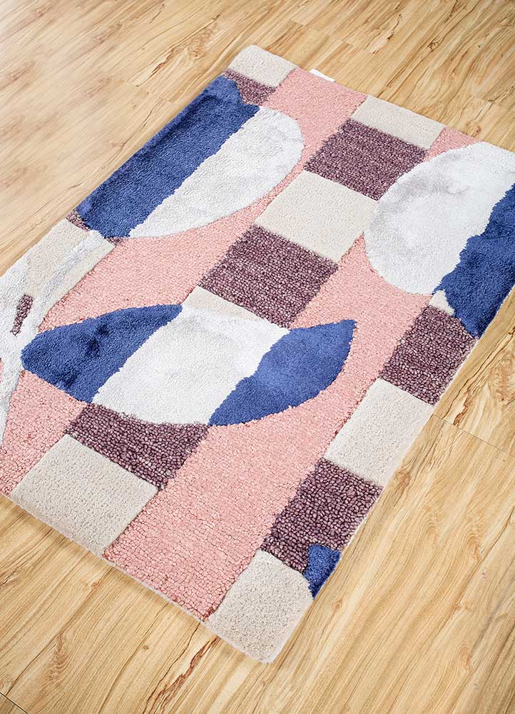 aprezo grey and black wool and viscose Hand Tufted Rug - FloorShot