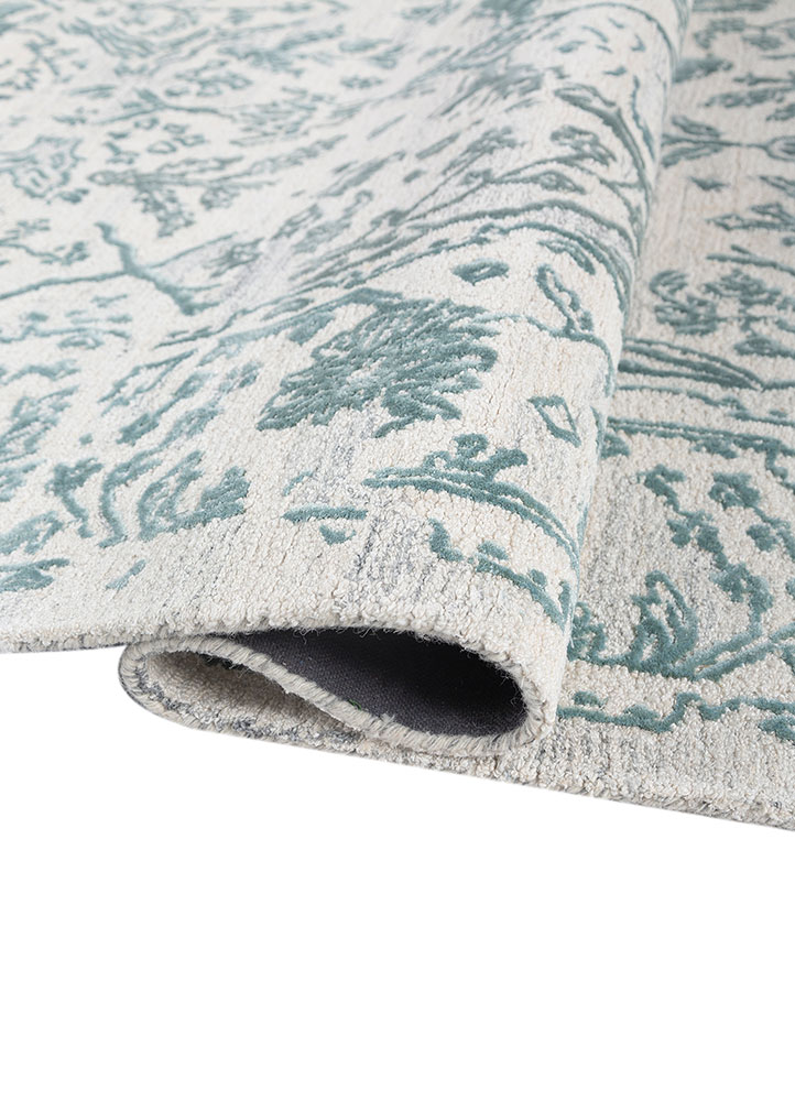 imara ivory wool and viscose Hand Tufted Rug - FloorShot