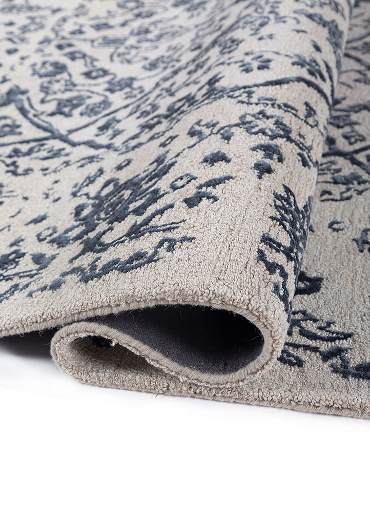 imara ivory wool and viscose Hand Tufted Rug - FloorShot