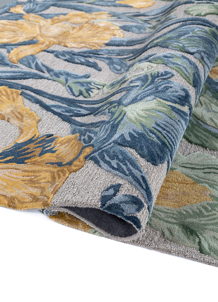 nebulora grey and black wool and viscose Hand Tufted Rug - FloorShot