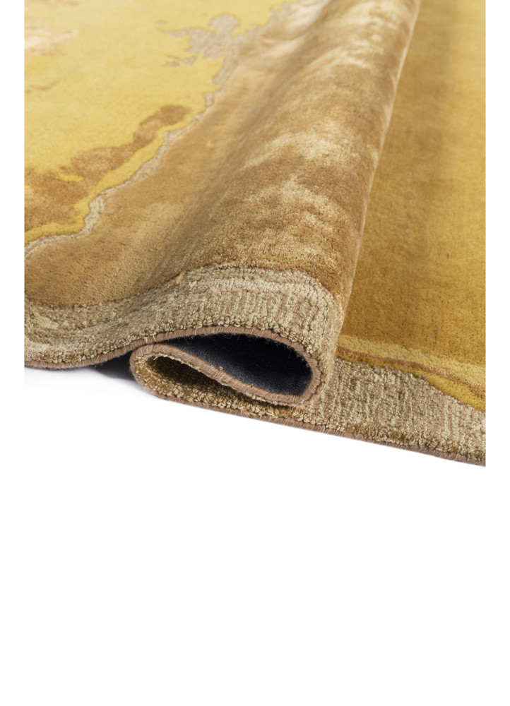 white noise gold wool and viscose Hand Tufted Rug - FloorShot white noise gold wool and viscose Hand Tufted Rug - FloorShot