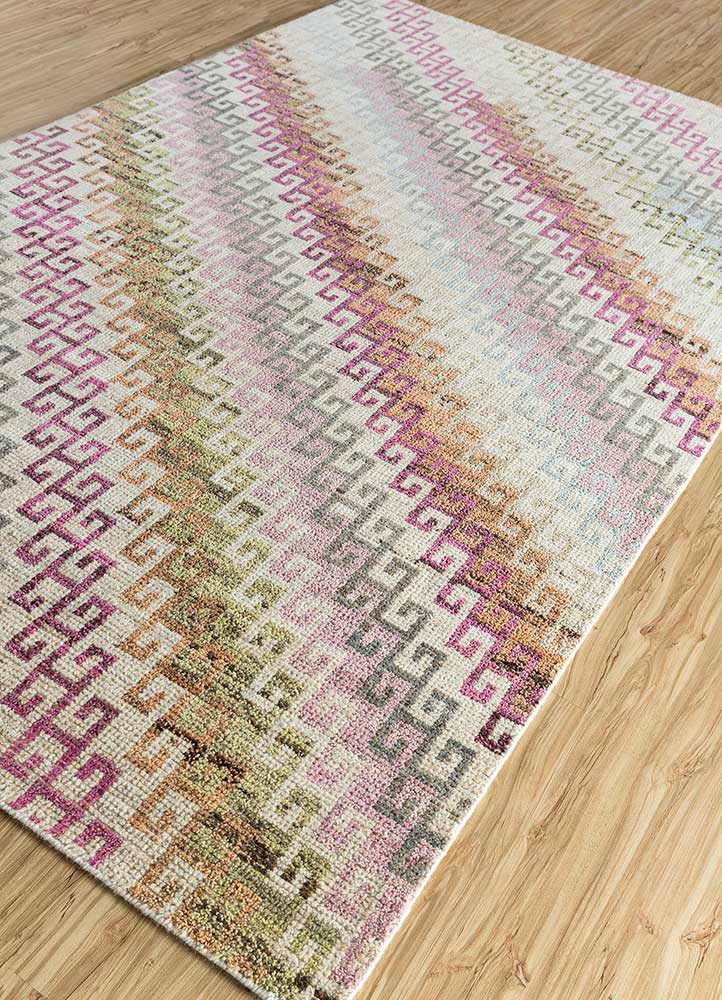 savana multi wool Hand Knotted Rug - FloorShot