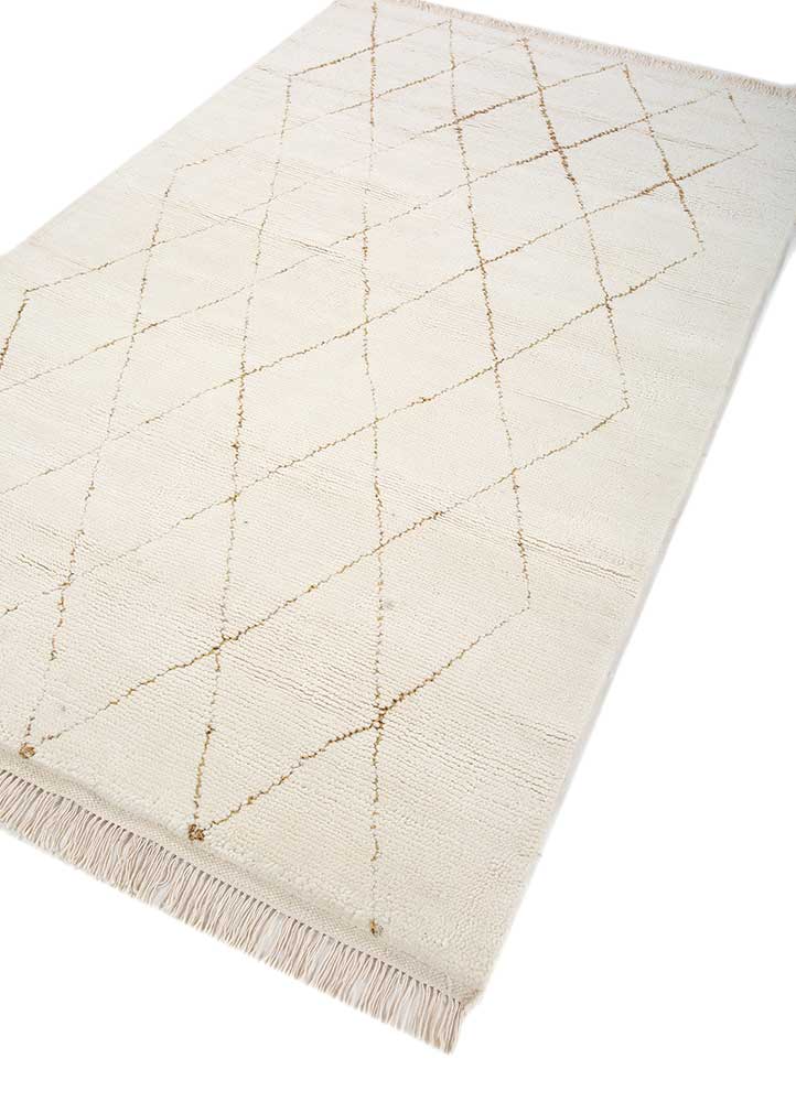 acar ivory wool Hand Loom Rug - FloorShot