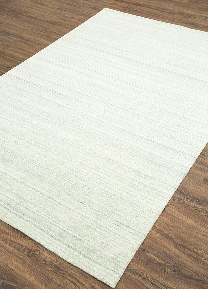 tesoro ivory wool Hand Loom Rug - FloorShot