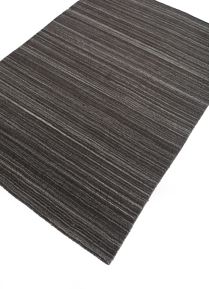 forme beige and brown wool Hand Loom Rug - FloorShot forme beige and brown wool Hand Loom Rug - FloorShot